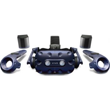 HTC Vive Pro 2.0 Controller & BaseStation Starter Edition, Virtual Reality System, Dual 3.5", 90Hz Amoled, 2x Vive Controllers, 2x Base Stations, 2880x1600 Resolution, Link Box | 99HANW001/ 99HASZ002