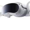 PICO 4 All-In-One VR Headset, 90Hz 4K+ Super-Vision Display, 6DOF Positioning System, 8GB + 128GB Storage, 360° Surround Stereo Speakers,BT & Wi-Fi 6 5GHz, 5300mAh Battery, White-Gray | PICO4-128