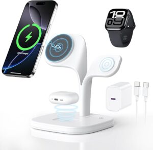 Hyphen Magsafe 3 In 1 Wireless Charger - White