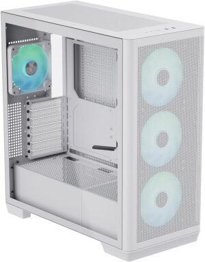 APNX C1-R Mid-Tower ATX Case - White