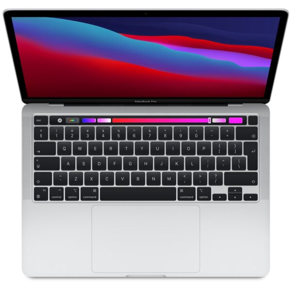 Apple MacBook Pro 13-inch (2020) – Apple M1 Chip / 8GB RAM / 256GB SSD / 8-core GPU / macOS Big Sur / English Keyboard / Silver / Middle East Version – [MYDA2ZS/A]