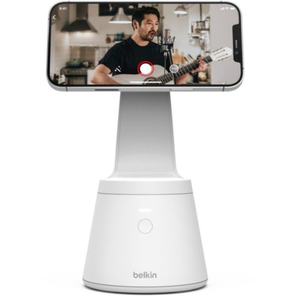 S100680299_5.jpeg Belkin Magnetic Phone Mount With Face Tracking White