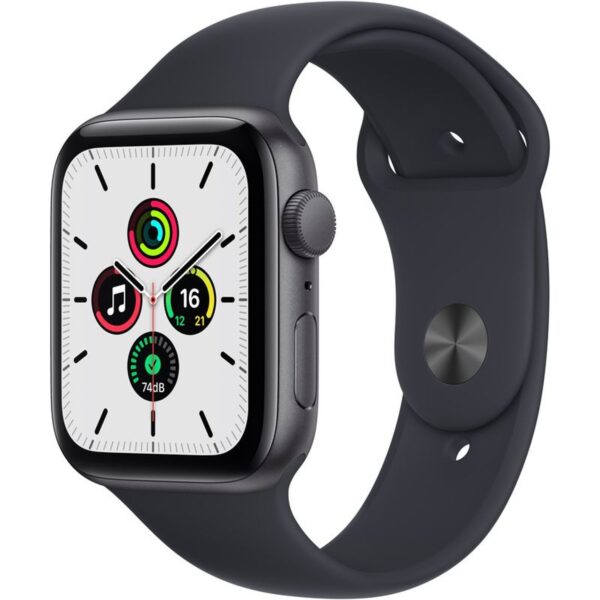 S100684181_1-1.jpeg Apple Watch SE GPS 40mm Space Grey Aluminium Case Midnight Sport Band – Regular