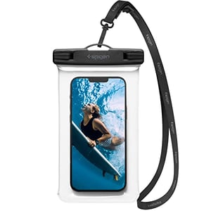 Spigen Universal Waterproof Phone Case [1 Pack] Ipx8 Pouch A601 Compatible With Iphone, Samsung Galaxy And Smartphone Up To 7 Inches – Crystal Clear