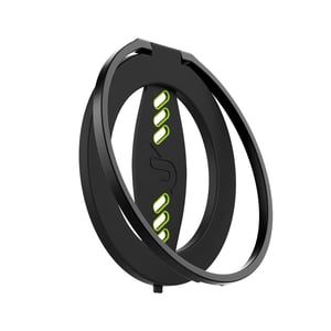 Remson Mag-X Phone Grip Finger Strap Magnetic Phone Kickstand with Silicone Strap Compatible for iPhone 14, 13 Pro/Max/Plus