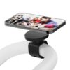 Belkin Magnetic Fitness Mount For Gym Equipment With 360-degrees Angle Compatible For Iphone 12 Series, Magnetic Mobile Phone Mount Holder, Handlebar Seamless Strap Suitable For Indoor Cycling, Treadmill, Spin Bike – Black