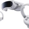 PICO 4 All-In-One VR Headset, 90Hz 4K+ Super-Vision Display, 6DOF Positioning System, 8GB + 128GB Storage, 360° Surround Stereo Speakers,BT & Wi-Fi 6 5GHz, 5300mAh Battery, White-Gray | PICO4-128